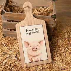 The Funny Farm Serving Board Time To Pig Out