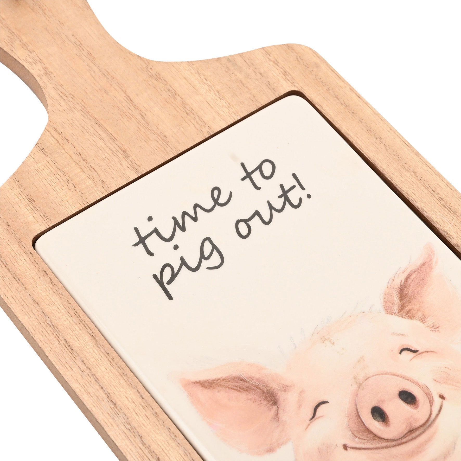 The Funny Farm Serving Board Time To Pig Out