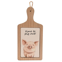 The Funny Farm Serving Board Time To Pig Out