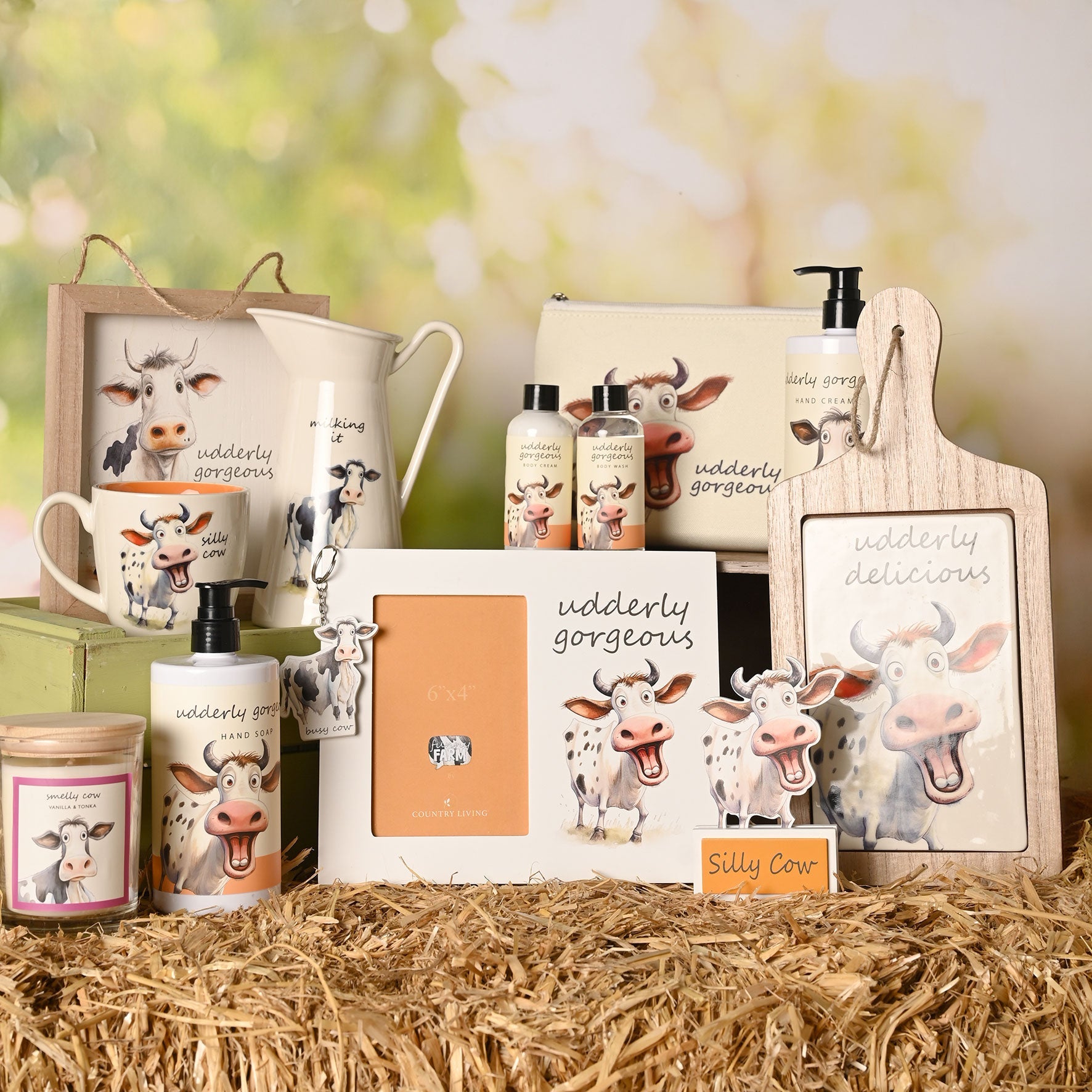 The Funny Farm Hand Soap and Hand Cream Set 500ml Udderly Gorgeous
