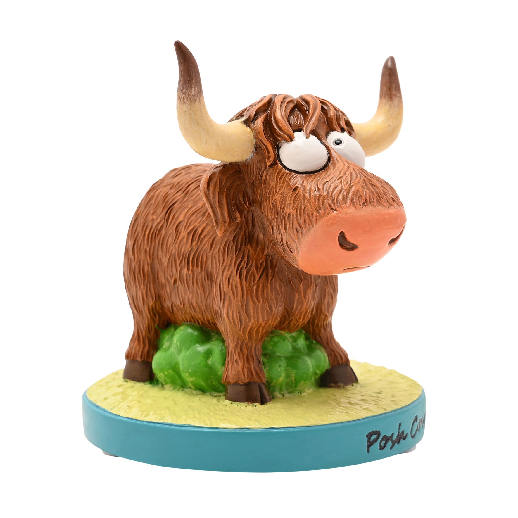 The Funny Farm Highland Cow Figurine Posh Cow