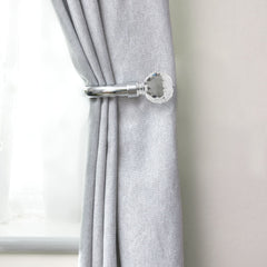 Chrome Crystal Curtain Holdbacks (Pair)