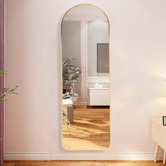 120cm Gold Arched Full Length Wall Mirror