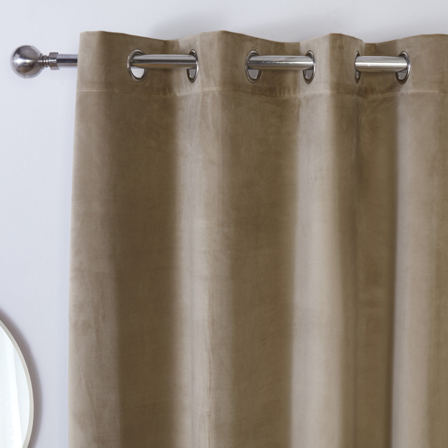 Casa Mocha Blackout Eyelet Curtains