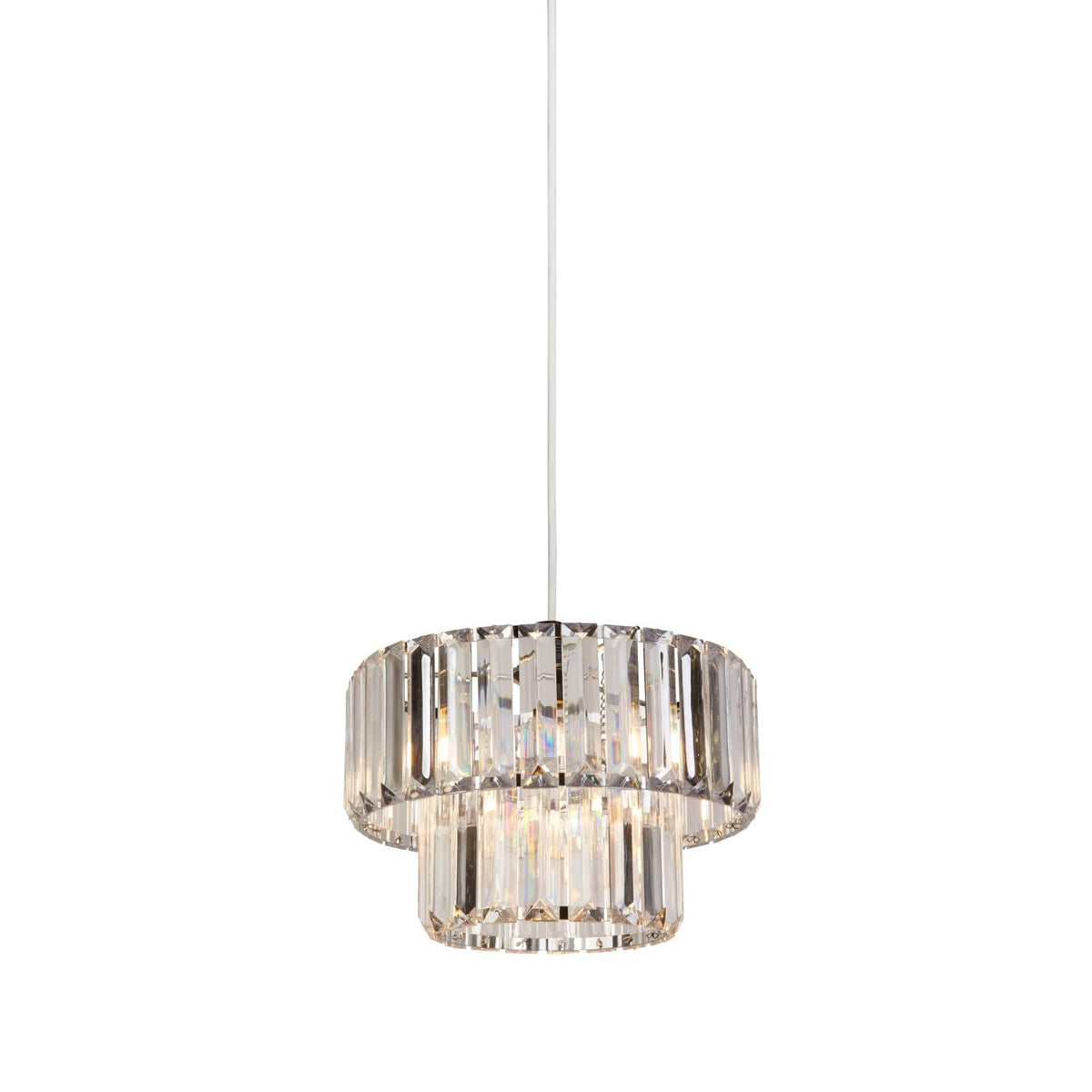Chrome And Clear Ceiling Light Shade