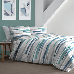 Clifton Teal Abstract Duvet Set