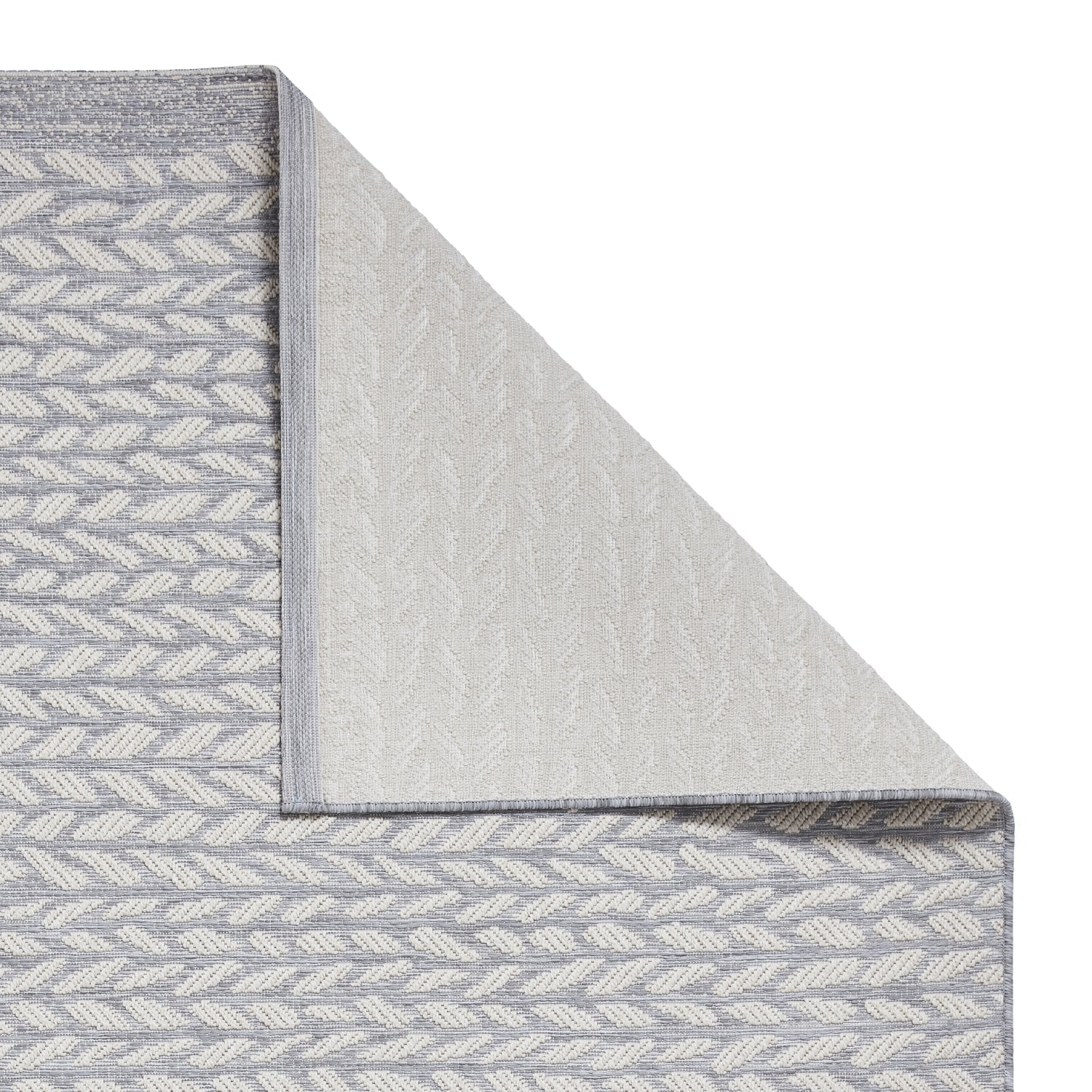 Coast Easy Clean Grey/Cream Weatherproof Rug