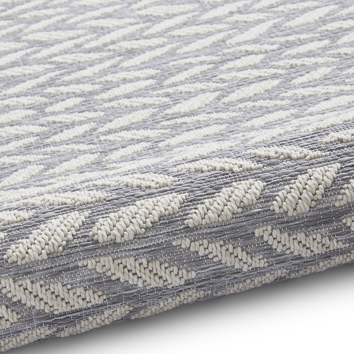 Coast Easy Clean Grey/Cream Weatherproof Rug