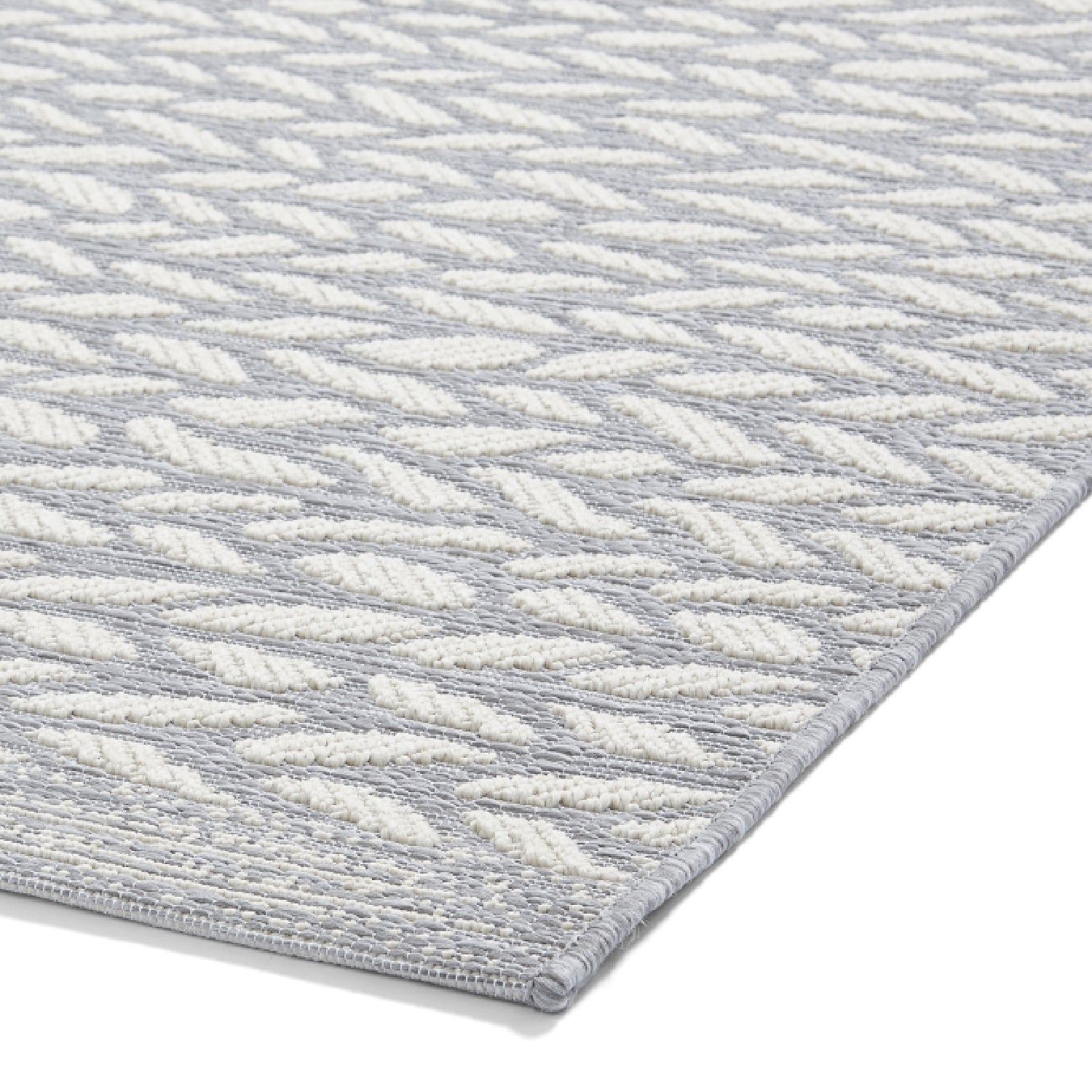 Coast Easy Clean Grey/Cream Weatherproof Rug