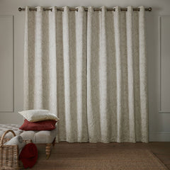 Laura Ashley Coulderton Natural Eyelet Curtain