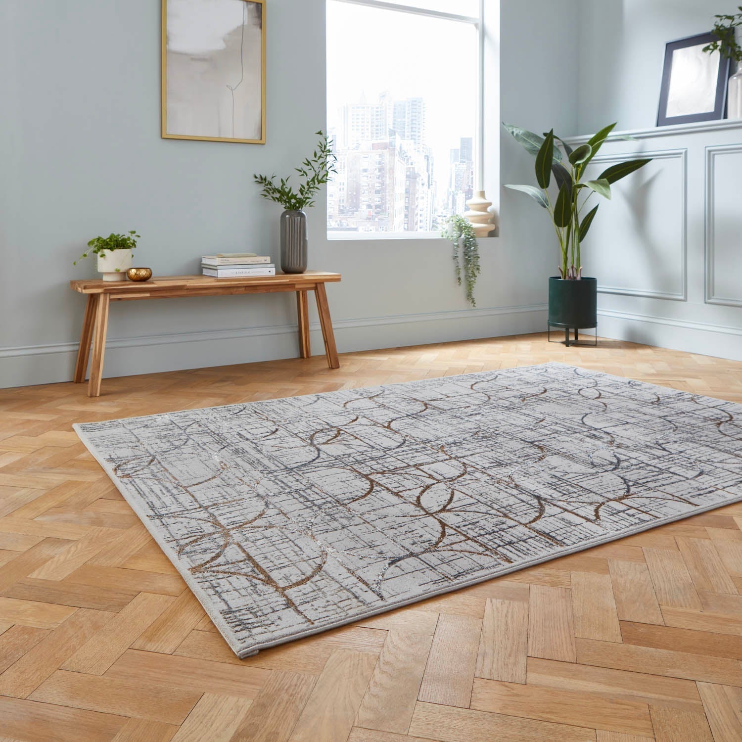 Creation G2851 Grey Metallic Rug
