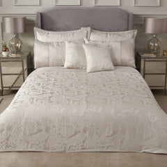 Duchess Cream Embellished Jacquard Duvet Set
