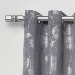 Chrome Diamante Extendable Curtain Pole