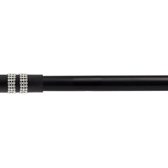 Matt Black Diamante Extendable Curtain Pole