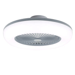 White Adjustable Round Ceiling Fan Light