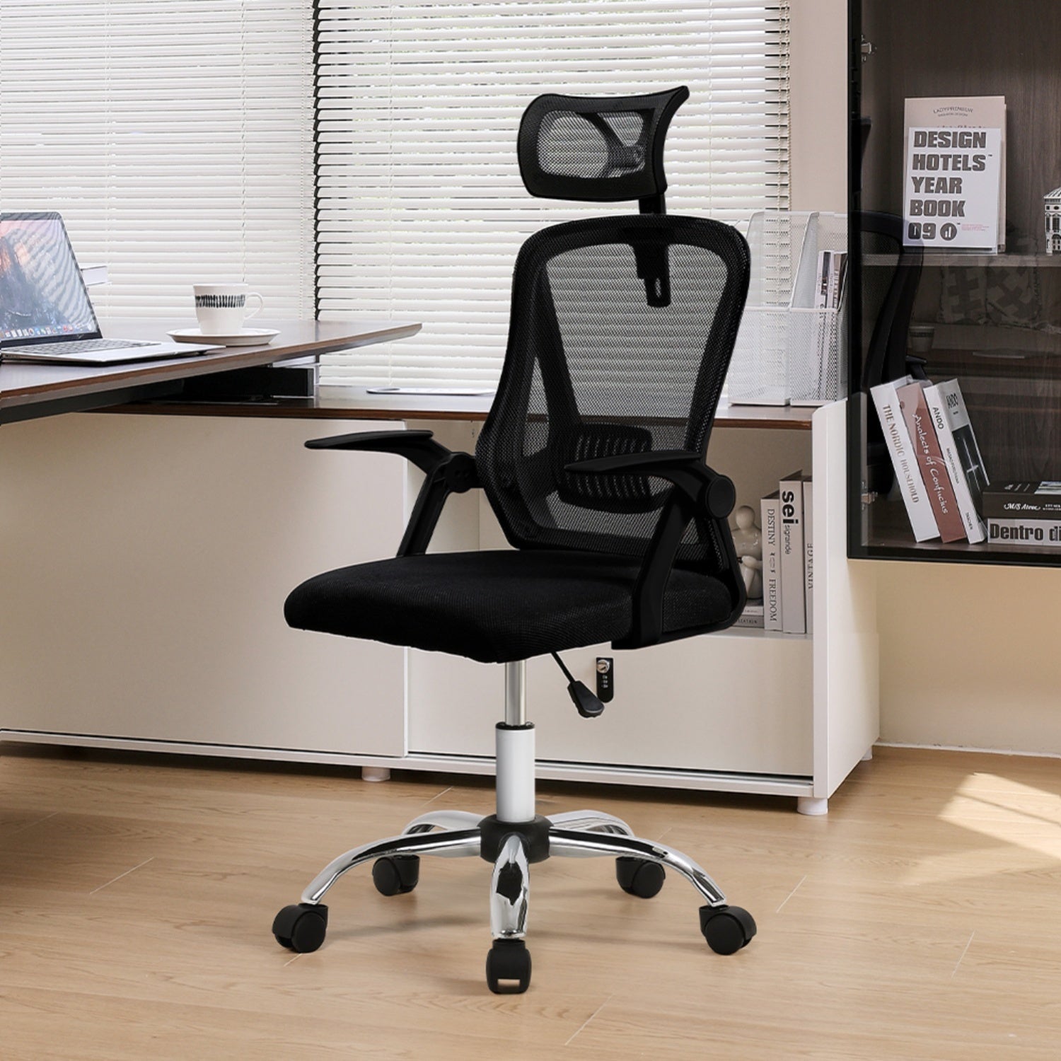 Ergonomic Mesh Office Chair Black with Headrest