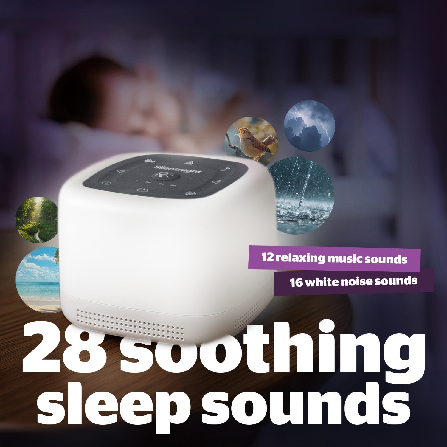 Silentnight Deep Sleep Night Light & Sound Machine