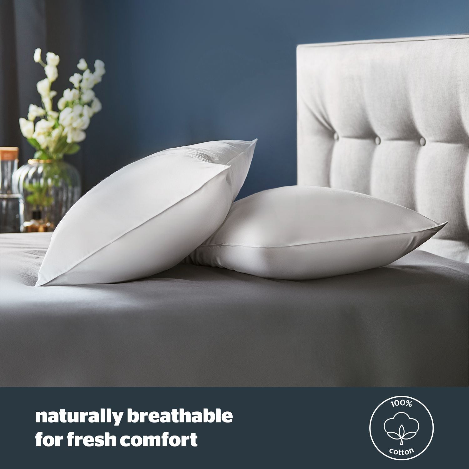 Silentnight Duck Feather And Down Anti Allergy Pillow Pair (Medium Support)