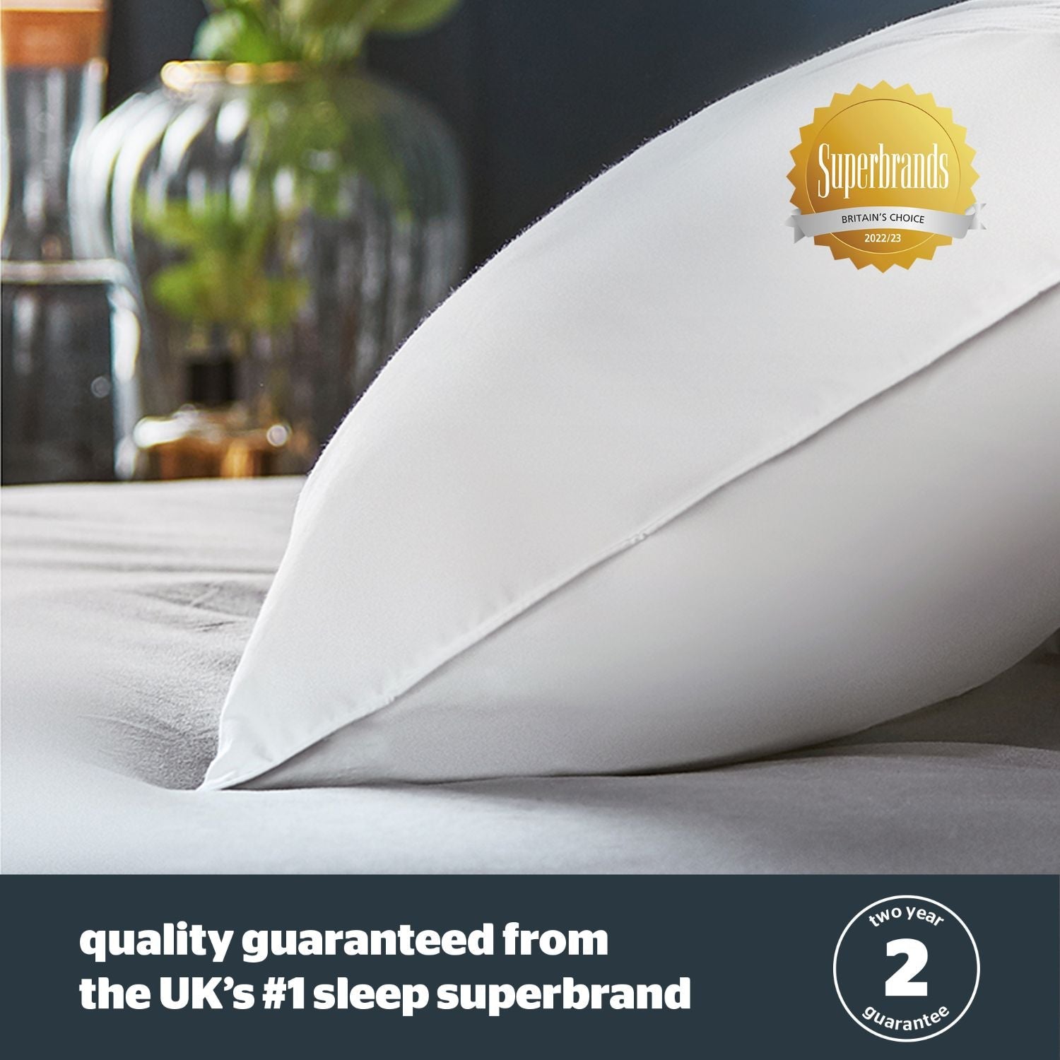Silentnight Duck Feather And Down Anti Allergy Pillow Pair (Medium Support)