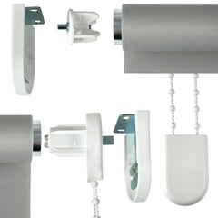 Black Square Eyelet Roller Blind