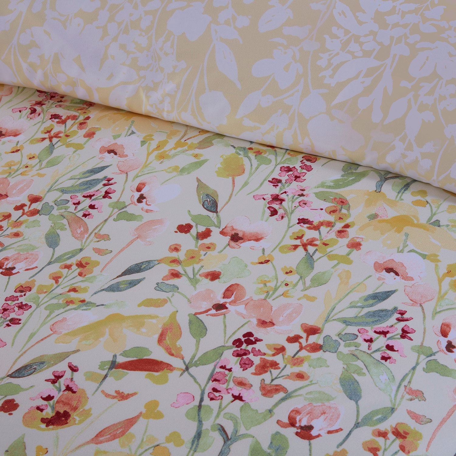 Wildflower Lemon Reversible Super Soft Duvet Set