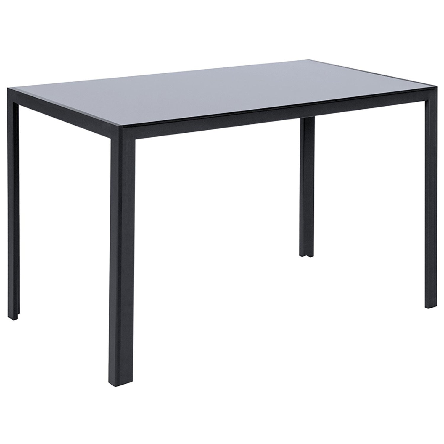 Rectangular Tempered Glass 4-Seater Dining Table