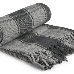 Charcoal Frisco Recycled Cotton Throw