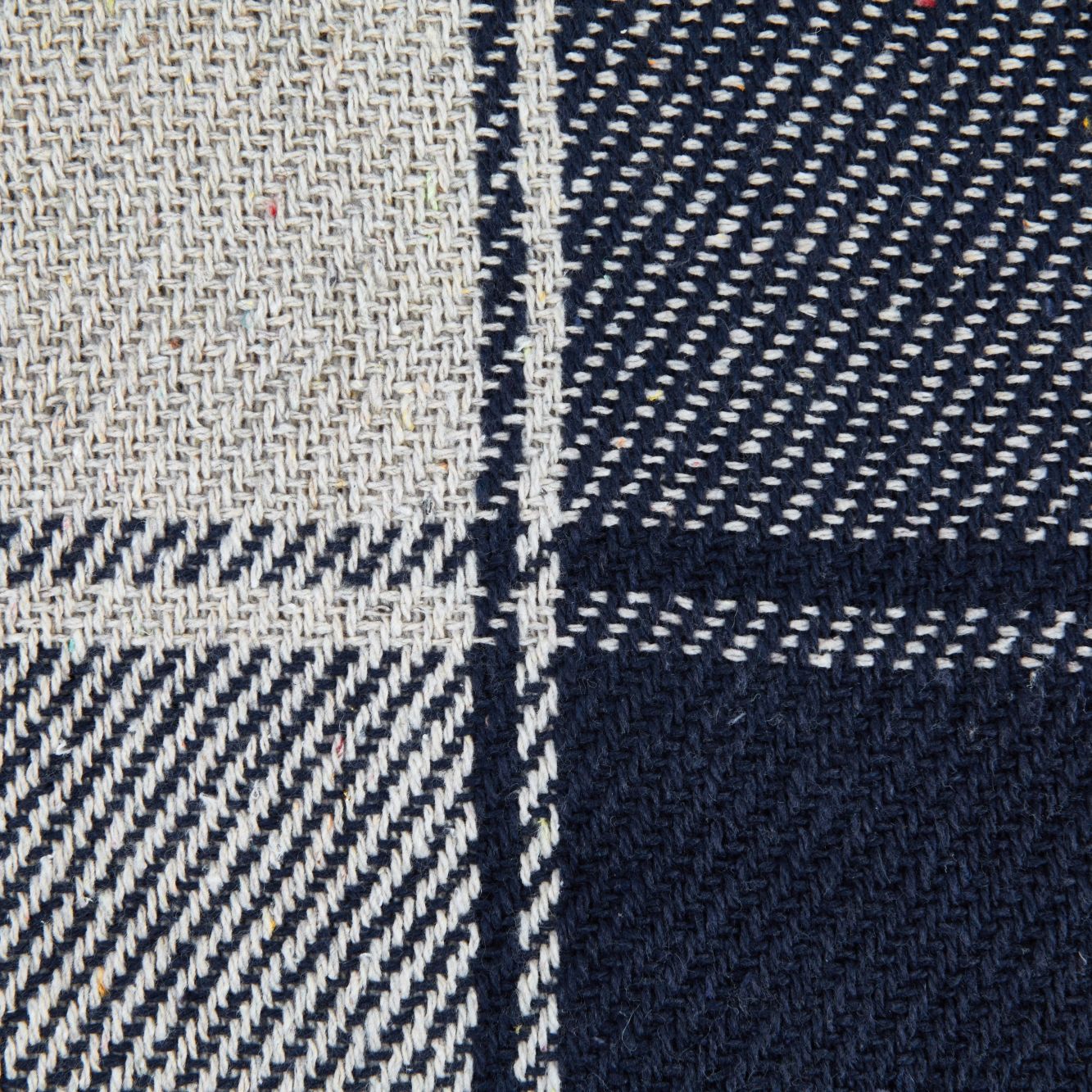 Navy Blue Frisco Recycled Cotton Throw