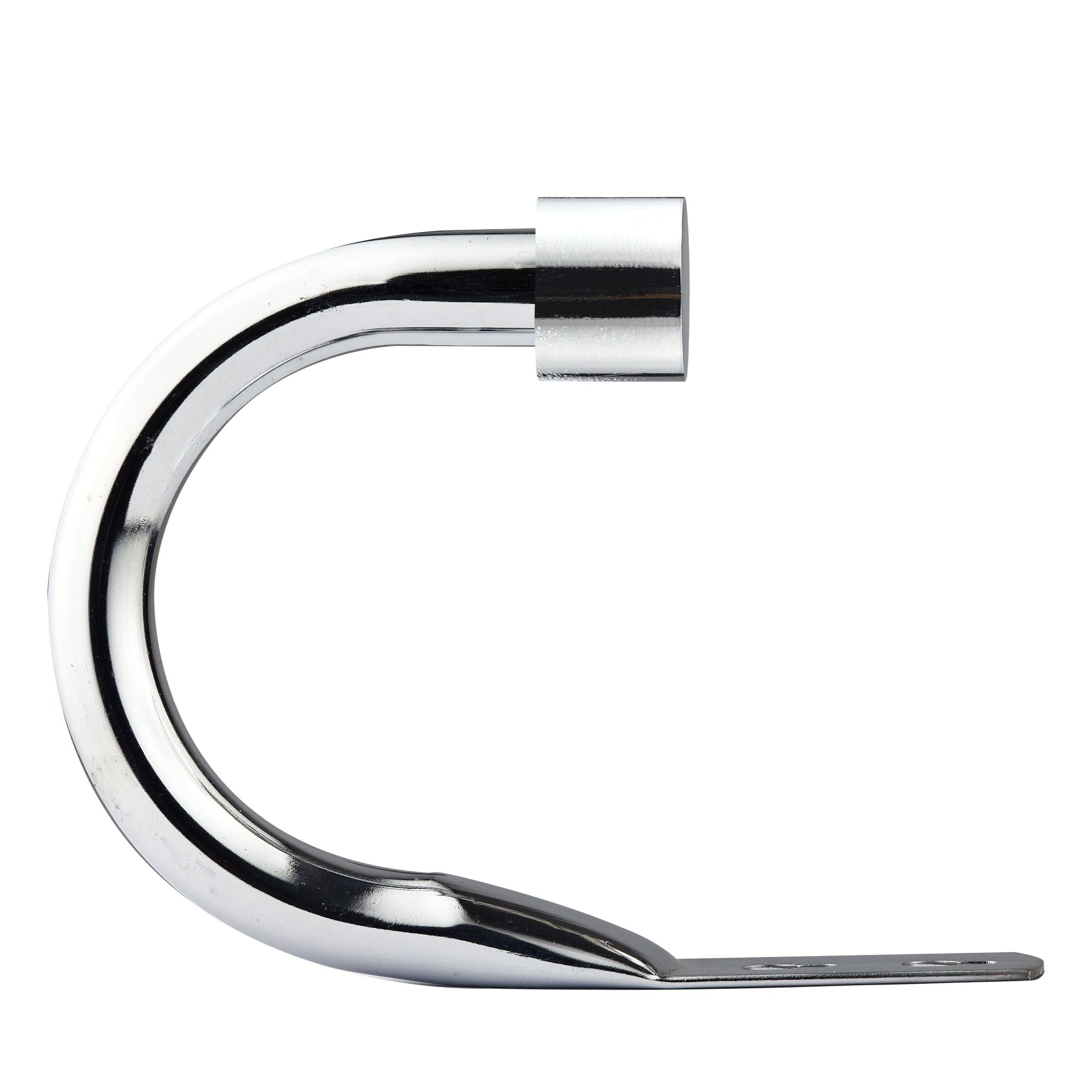 Chrome Full Stop Curtain Holdbacks (Pair)