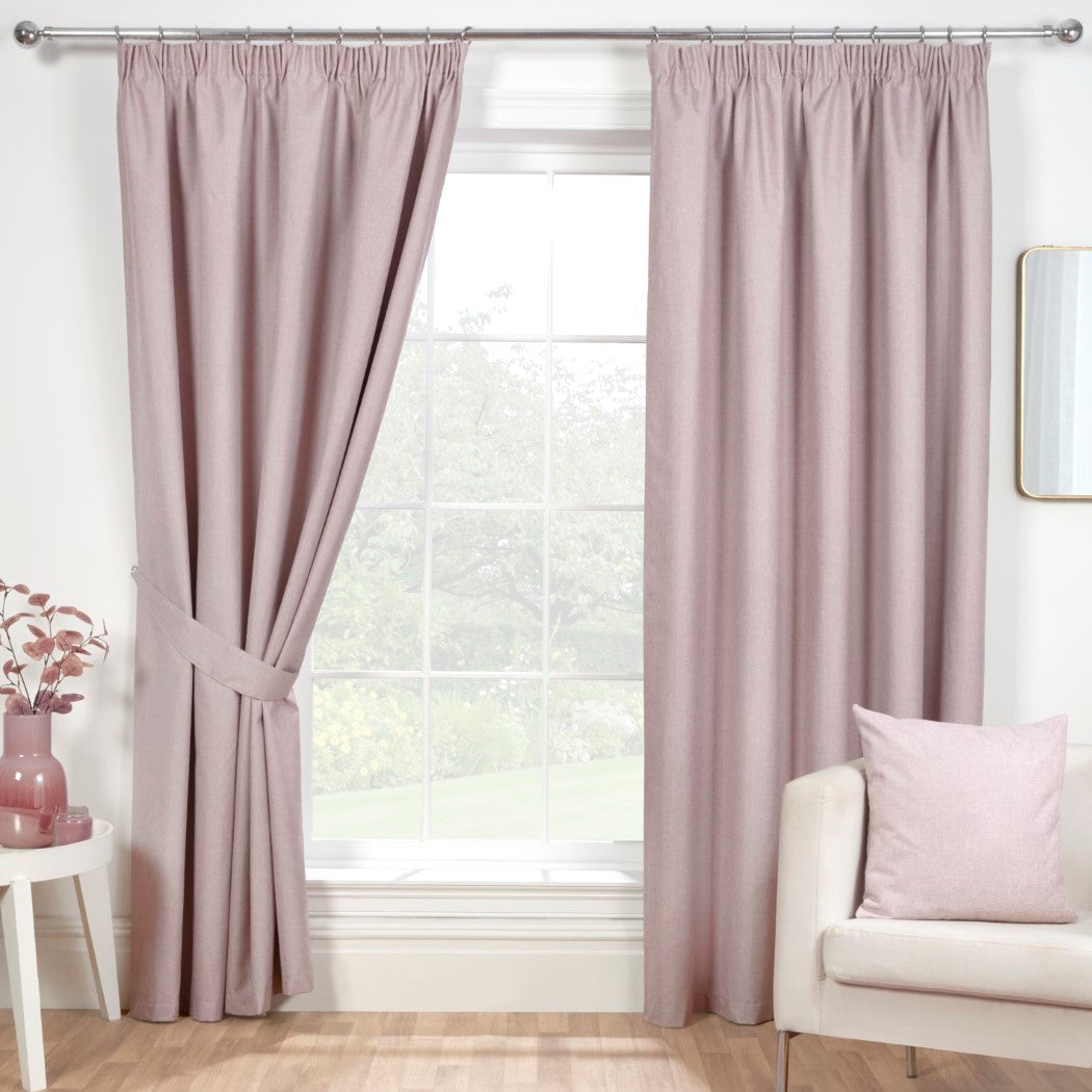 Eclipse Rose Pink Curtain Tie Backs