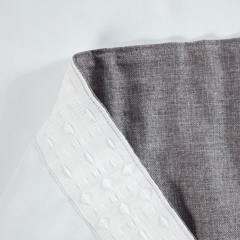 Eclipse Pewter Grey Pencil Pleat Blackout Thermal Curtains