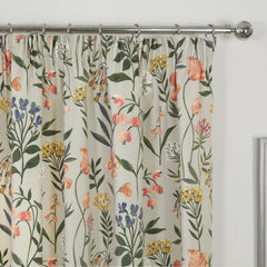 Meadow Floral Multi Pencil Pleat Curtains