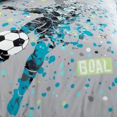 Goal Grey Reversible Kids Duvet Set