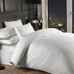Grosvenor White 1000 Thread Count Pin Stripe Extra Deep (40cm) Fitted Sheet