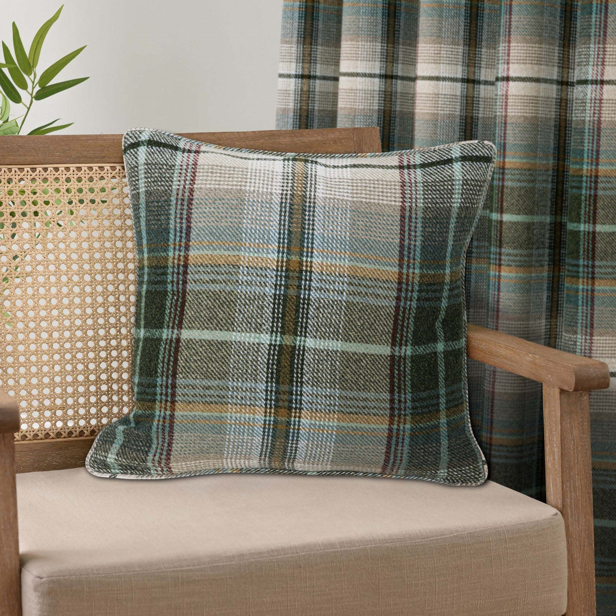 Gleneagles Tartan Green Cushion Cover