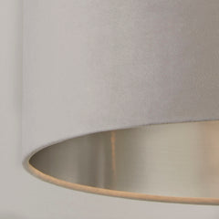 Grey Velvet Light Shade (45cm)