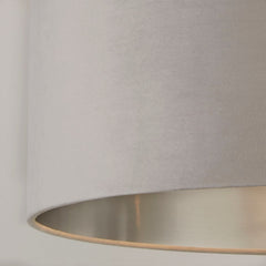 Grey Velvet Light Shade (35cm)