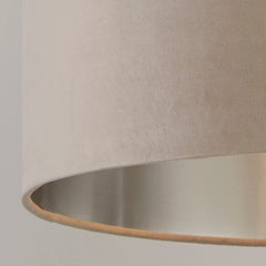 Taupe Velvet Light Shade (27cm)