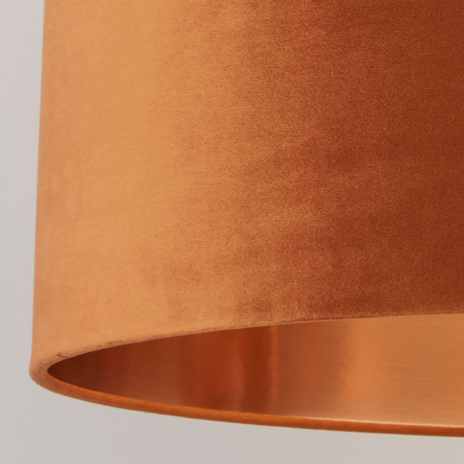Burnt Orange Velvet Light Shade (40cm)