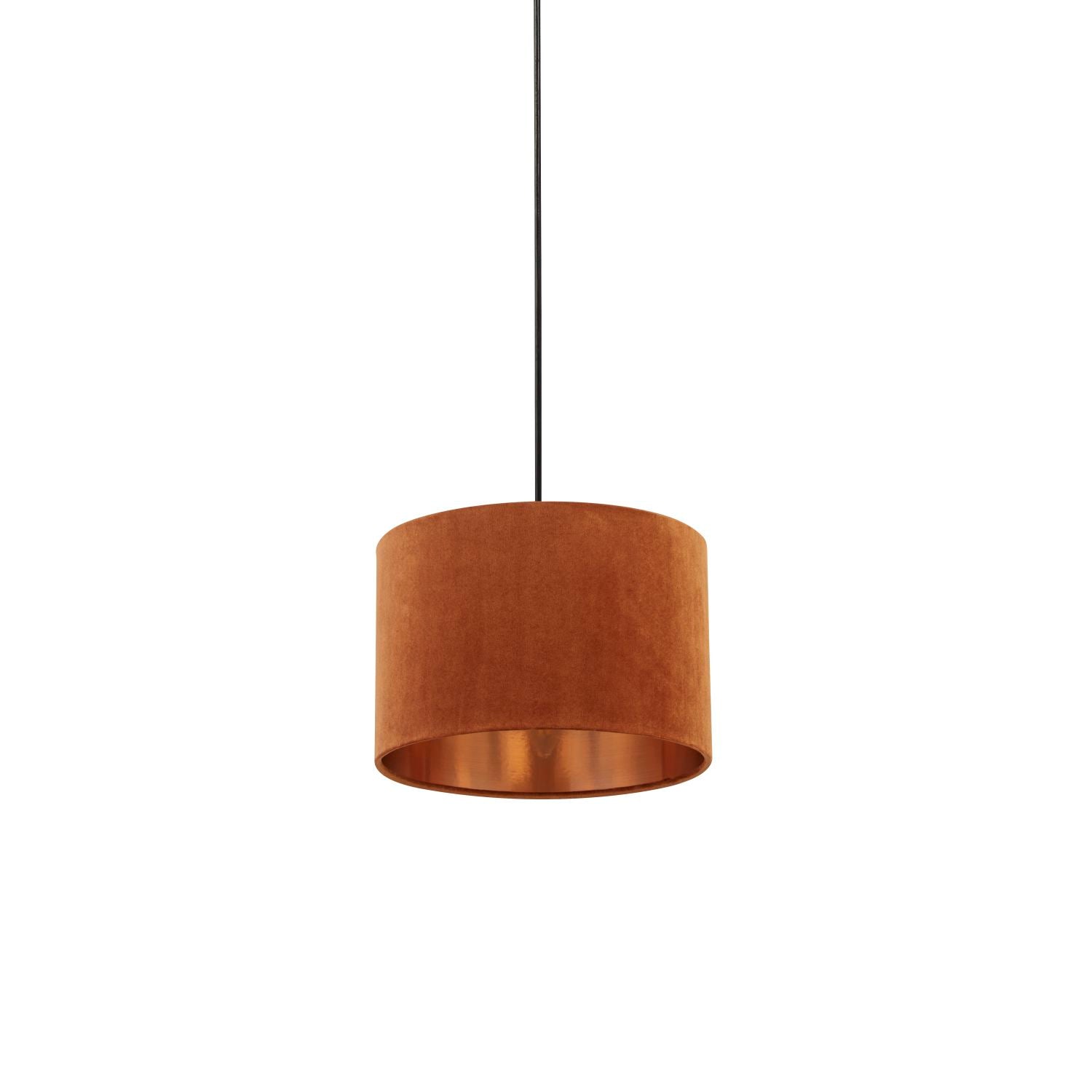 Burnt Orange Velvet Light Shade (30cm)