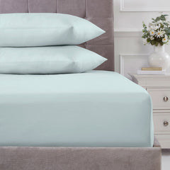 100% Cotton 180TC Duckegg Deep Fitted Sheet