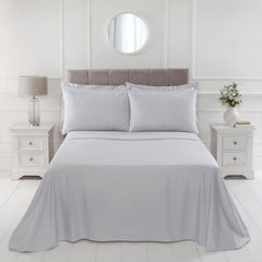 100% Cotton 180TC Grey Flat Sheet