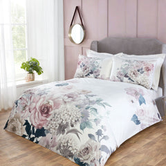 Athena Floral Velvet Duvet Set
