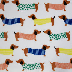 Dog Pals Sausage Dog Printed Fleece Throw (130cm x 150cm)