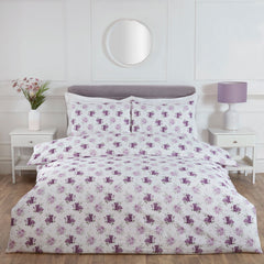 Jasmine Lilac Floral Super Soft Duvet Set