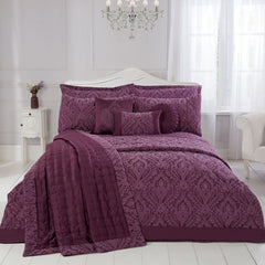 Regency Plum Luxury Cotton Rich Jacquard Duvet Cover