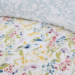 Spring Flowers Reversible Printed Duvet Set
