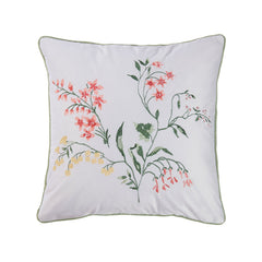 Cottage Garden Embroidered Cushion (43cm x 43cm)