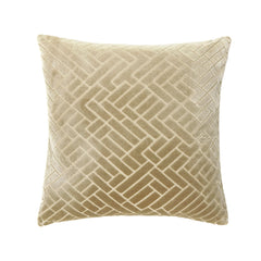 Adeline Natural Cut Velvet Cushion (43cm x 43cm)