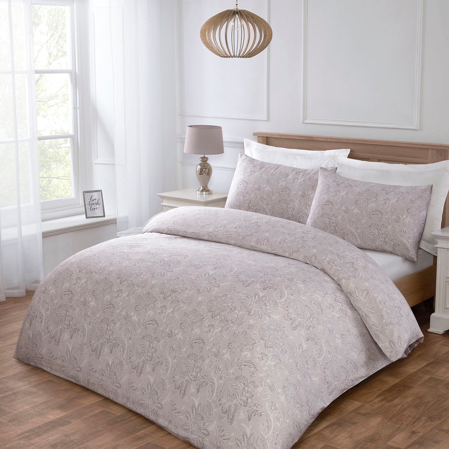 Monroe Natural 200 Thread Count 100% Cotton Duvet Set